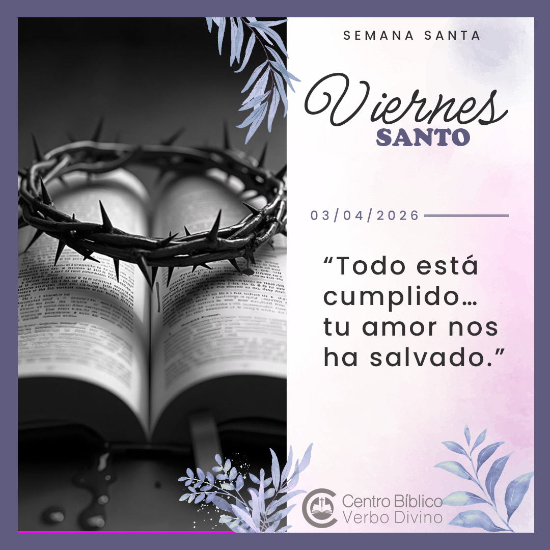 centrobiblicovd's tweet photo. ✝️ 𝑽𝒊𝒆𝒓𝒏𝒆𝒔 𝑺𝒂𝒏𝒕𝒐✝️
En el Viernes Santo, guardamos silencio ante el misterio de la cruz, donde el amor se entrega hasta el extremo por nuestra salvación.

#SemanaSanta #PasiónDeCristo #verbodivino #viernessanto #Jesucristo https://t.co/aKVBGxJlNm
