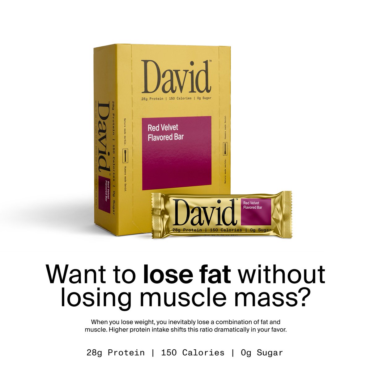 david_protein's tweet photo. David delivers the most protein for the fewest calories. Perfected taste, texture, and macros.

Buy 4 cartons on our site, and get the 5th free.