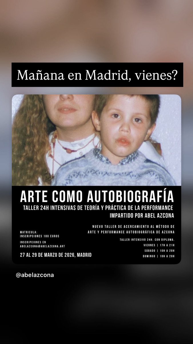 abelazcona's tweet photo. Mañana en Madrid. Vienes? https://t.co/g4tlQw5kKM