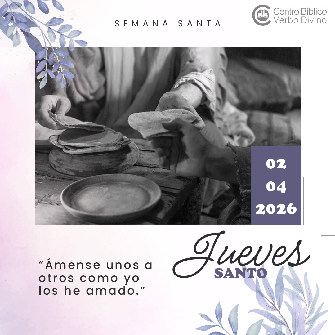 centrobiblicovd's tweet photo. 🍞🫐𝑱𝒖𝒆𝒗𝒆𝒔 𝑺𝒂𝒏𝒕𝒐🫐🍞
En el Jueves Santo, contemplamos el amor hecho servicio, el don de la Eucaristía y el llamado a amarnos unos a otros como Él nos ha amado.

#SemanaSanta #PasiónDeCristo #verbodivino #JuevesSanto #últimacena https://t.co/TC0USKWD1V