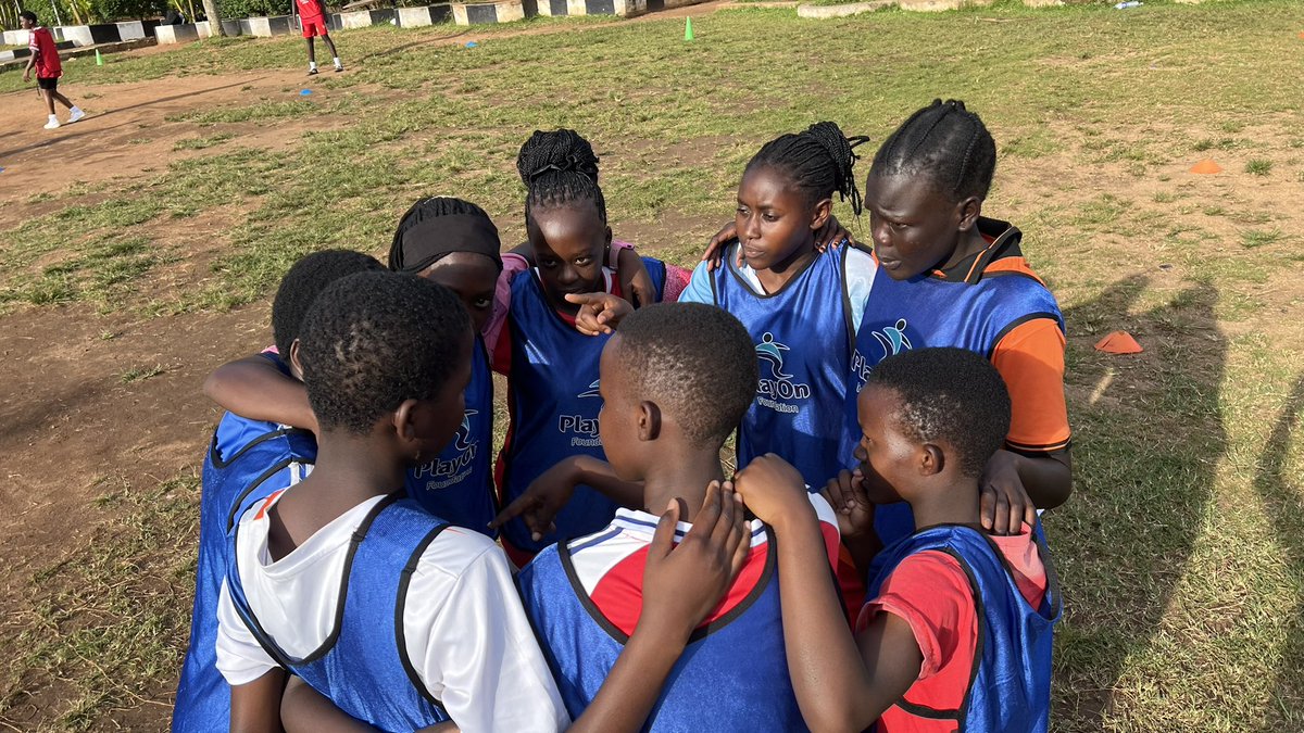 PlayOnFoun's tweet photo. Game on. Girls at @vhs_entebbe are stepping up, leading their own training, and owning the field through our She Leads program. https://t.co/lgNdFj0YES