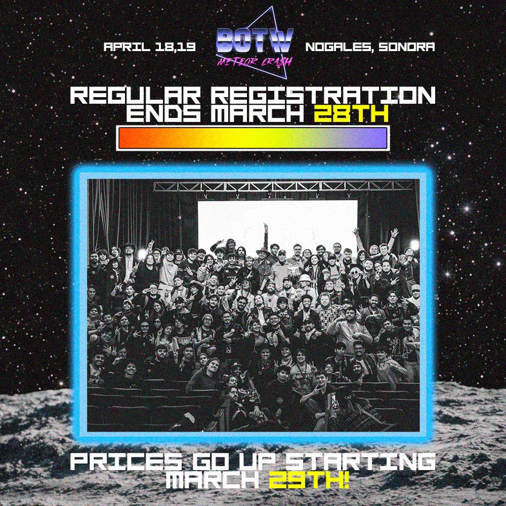 BotW_Tournament's tweet photo. REMINDER THAT PRICES GO UP IN TWO DAYS FROM NOW ‼️‼️‼️‼️

REGISTER BEFORE THEN TO GET THE CHEAPEST PRICE

REGISTRATION LINK BELOW 👇👇👇 https://t.co/AWDgQELtle