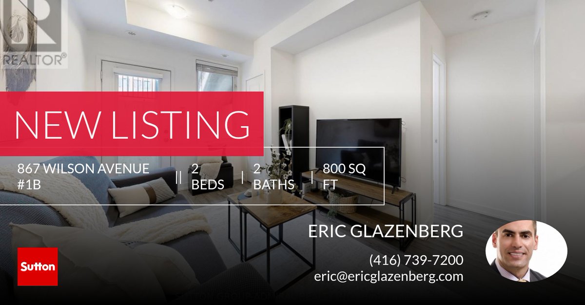 numbr1Realtor4u's tweet photo. 📍 New Listing 📍 Take a look at this fantastic new property that just hit the market located at 867 Wilson Avenue #1b in Toronto (downsview-roding-cfb). Reach out here or at (416) 739-7200 for more information https://t.co/bivO5fuJlK https://t.co/4Vya6DfRcg