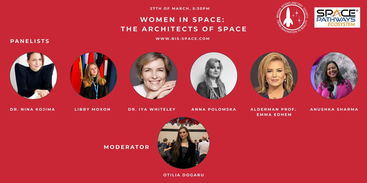 🪐Looking forward to welcoming you all tomorrow.

Women in Space: The Architects of Space brings together an exceptional group of women shaping the future of the space sector — across science, policy, design, and beyond.

Join us for an evening of conversation, insight, and