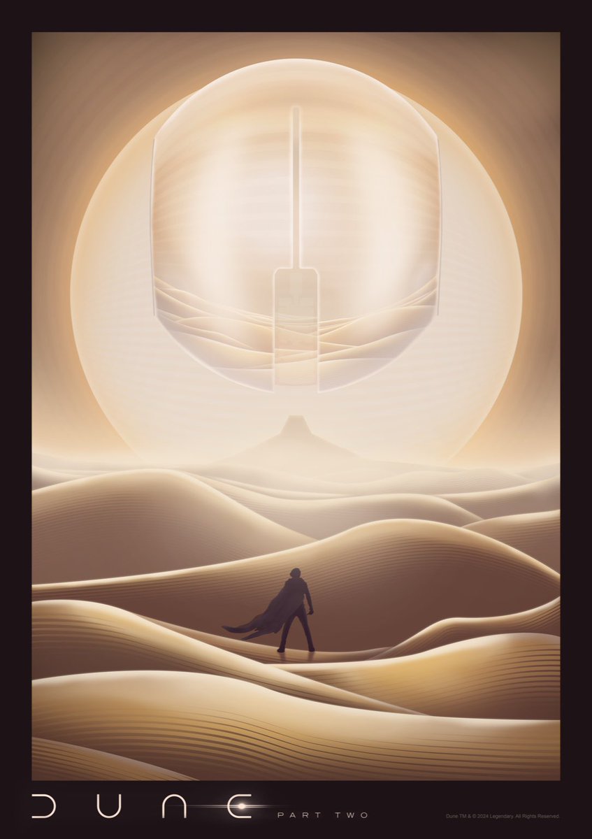 PosterEscape's tweet image. great posters for Dune and Dune: Part Two by @rikiege 

#Dune #DunePartThree