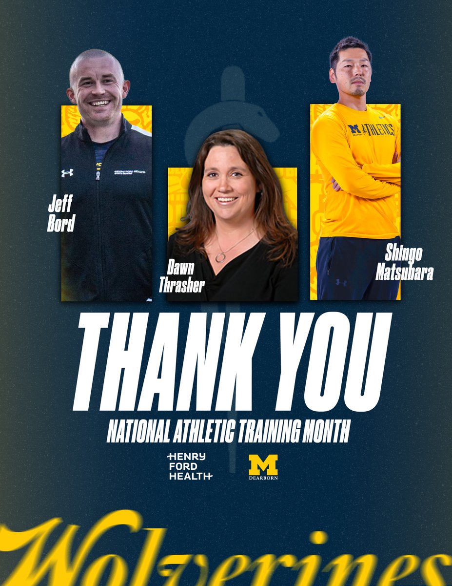 GoUMDearborn's tweet photo. 𝐂𝐚𝐫𝐞 𝐘𝐨𝐮 𝐂𝐚𝐧 𝐂𝐨𝐮𝐧𝐭 𝐎𝐧

As we recognize Athletic Training Month this March, we want to highlight the Athletic Trainers from Henry Ford Health supporting UM-Dearborn student-athletes

@HenryFordHealth https://t.co/hvt9FVQzai