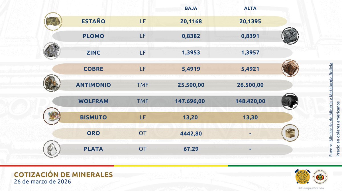 COMIBOL Oficial tweet media