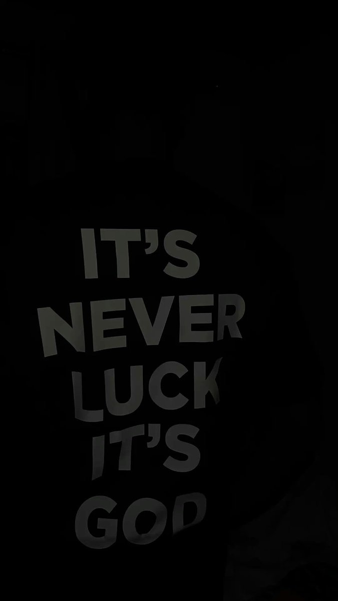 Aestheticswallz's tweet photo. It’s never luck, it’s always God. https://t.co/waRYoJHfpz