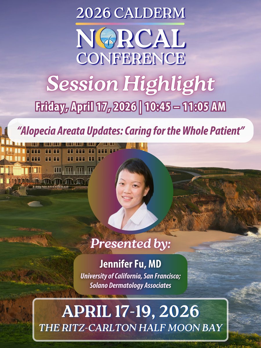 Cal_Derm's tweet photo. Don’t miss this insightful session at the CalDerm 2026 NorCal Conference!

Whether you’re looking to stay current on evolving treatments or elevate your patient-centered care approach, this session delivers practical takeaways you can use right away👇

https://t.co/jGZjuVpCWx https://t.co/xzBWb9pDJv