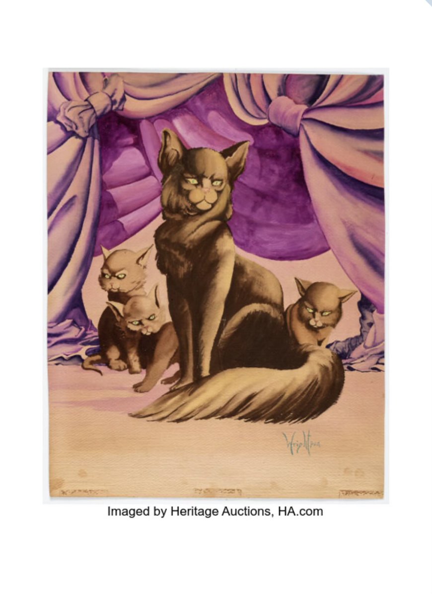 mediummic's tweet photo. Cats and horror artwork are two of my favorites so when I saw this original painting by Bernie Wrightson I just had to have it. https://t.co/qJaC7iTXNA