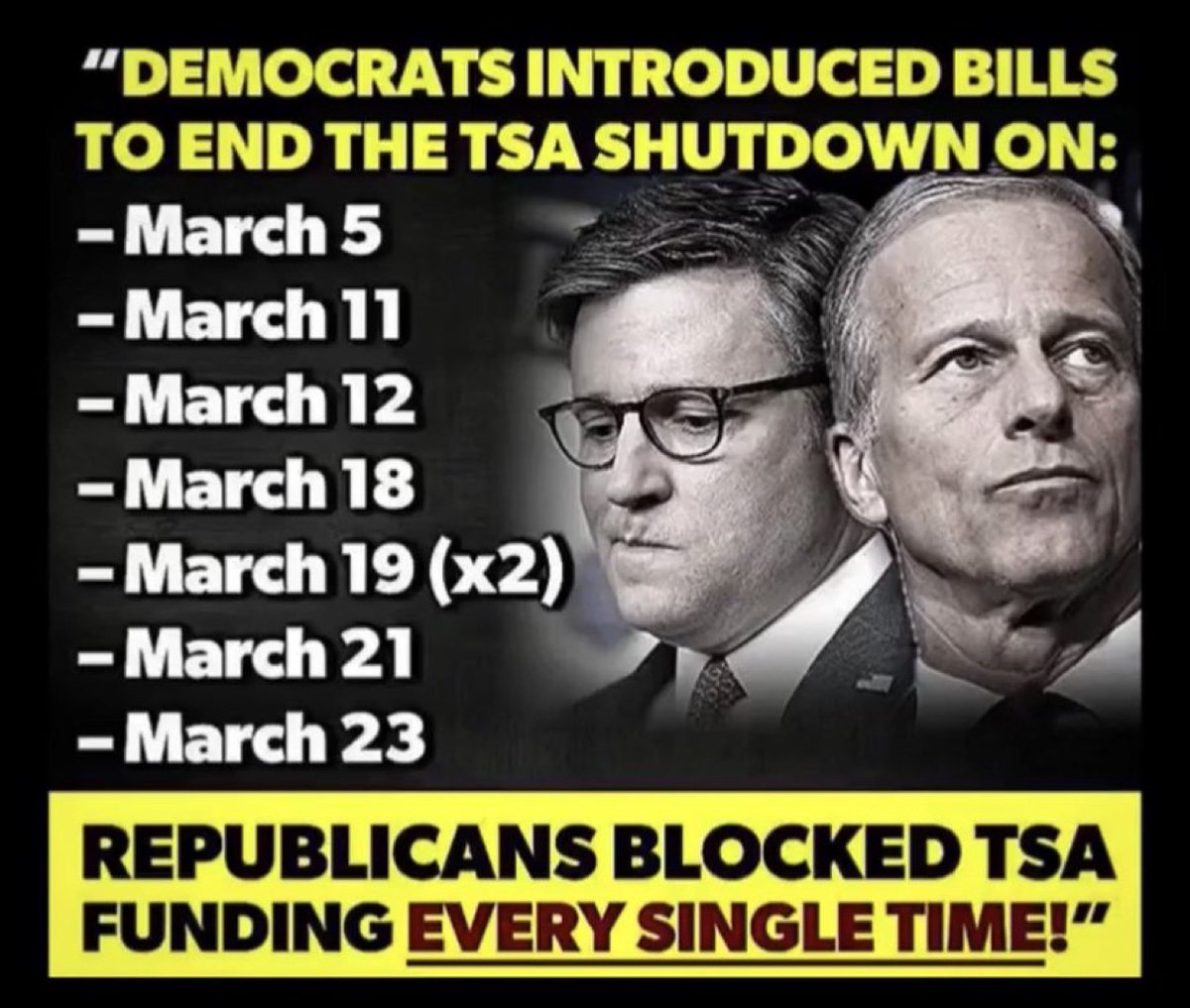 mjfree's tweet photo. If only we had a president that cared the tiniest bit about us #StopTrumpsTSAShutdown https://t.co/4IEzElSjJy
