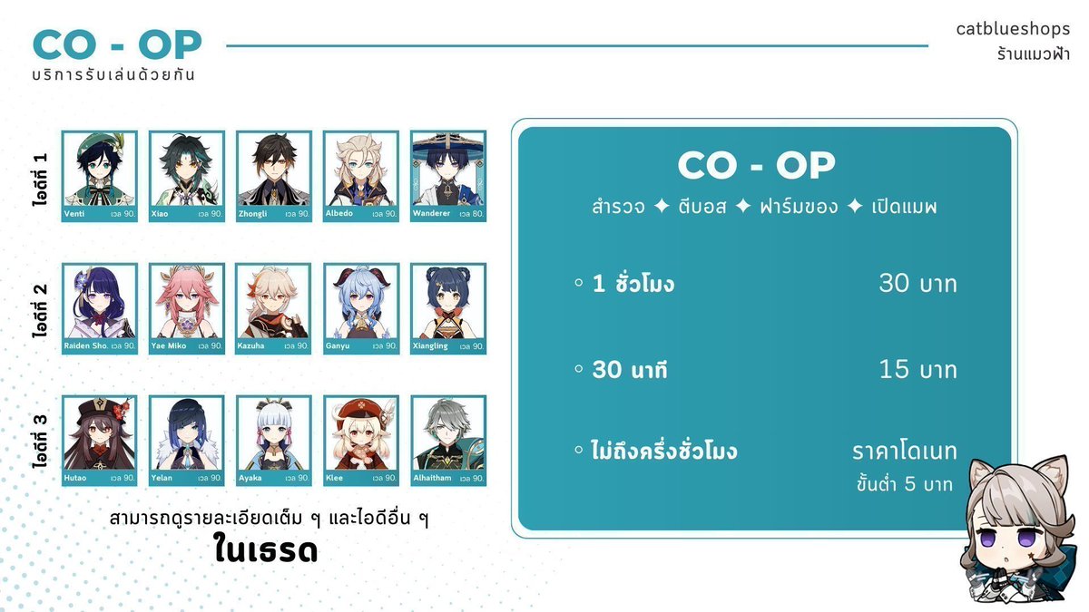 ร้านแมวฟ้า ✦ รับเล่นเกม tweet media