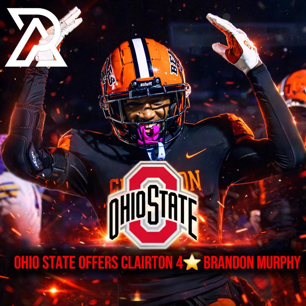 Clairton 4⭐️ Brandon Murphy just received one of the biggest offers in the game from Ohio State. Rivals has him as the #190 overall player in the 2028 class. 

#WPIAL
