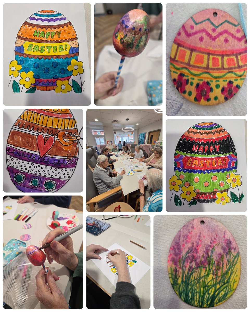 chaplainWWL's tweet photo. A great Tues morning this week spent with patients &amp; staff @JHRUwwlcommuni1 creating all things Easter. Thank you to all the @JHRU staff for your help. 
@WWLPatientExp @QC_WWL @Melanie0985 @max_mcallister8 @melaniejaynepi1 https://t.co/O4KNnyakEo