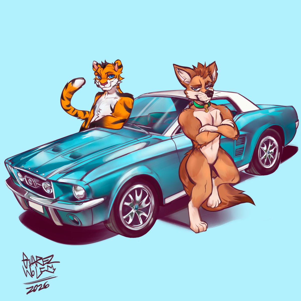 DingoCain's tweet photo. Got a com of @zen_greyson and I! Life’s a ride but glad he’s with me for it! 

🎨 = @TeCreatureMaker https://t.co/ARbsHhqgvN