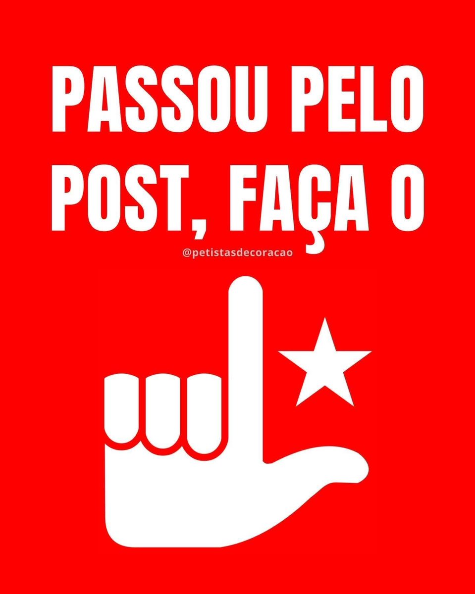 Geral fazendo o L

#LulaPresidente2026