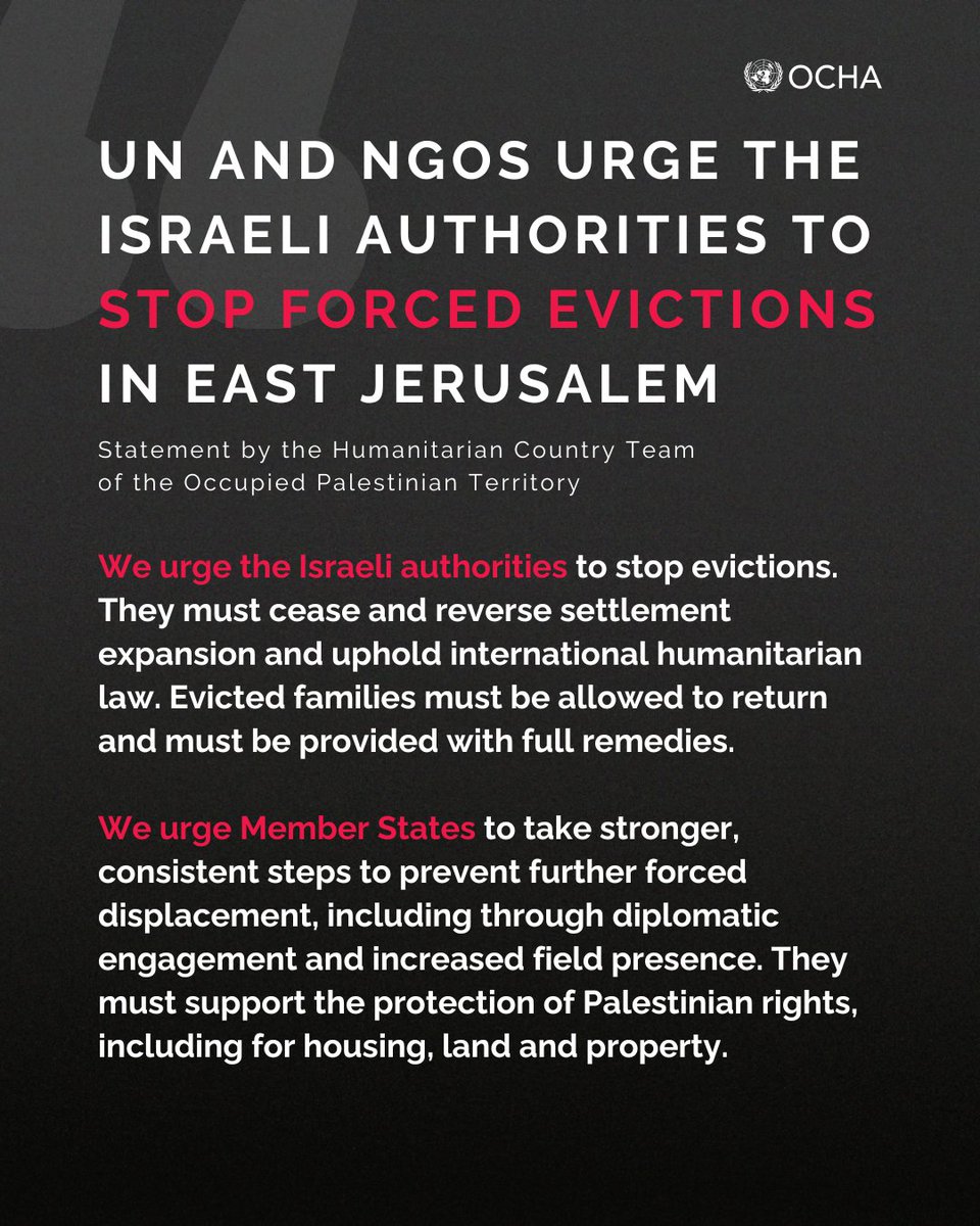 OCHA OPT (Palestine) tweet media