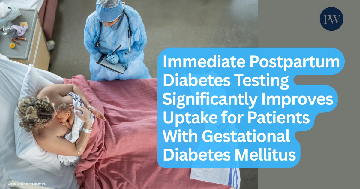 physicianswkly's tweet photo. 🫃Rates of postpartum #diabetes testing in #GDM are abysmal—now there's a fix for that.

In @greenjrnl, Dr. Christine Field (@OSUWexMed) &amp; team reported that testing BEFORE discharge boosted completion by >3-fold. Learn more👉️https://t.co/AehWbWnCOC

#MedTwitter #OBGYNTwitter https://t.co/tL6wqBGJgU
