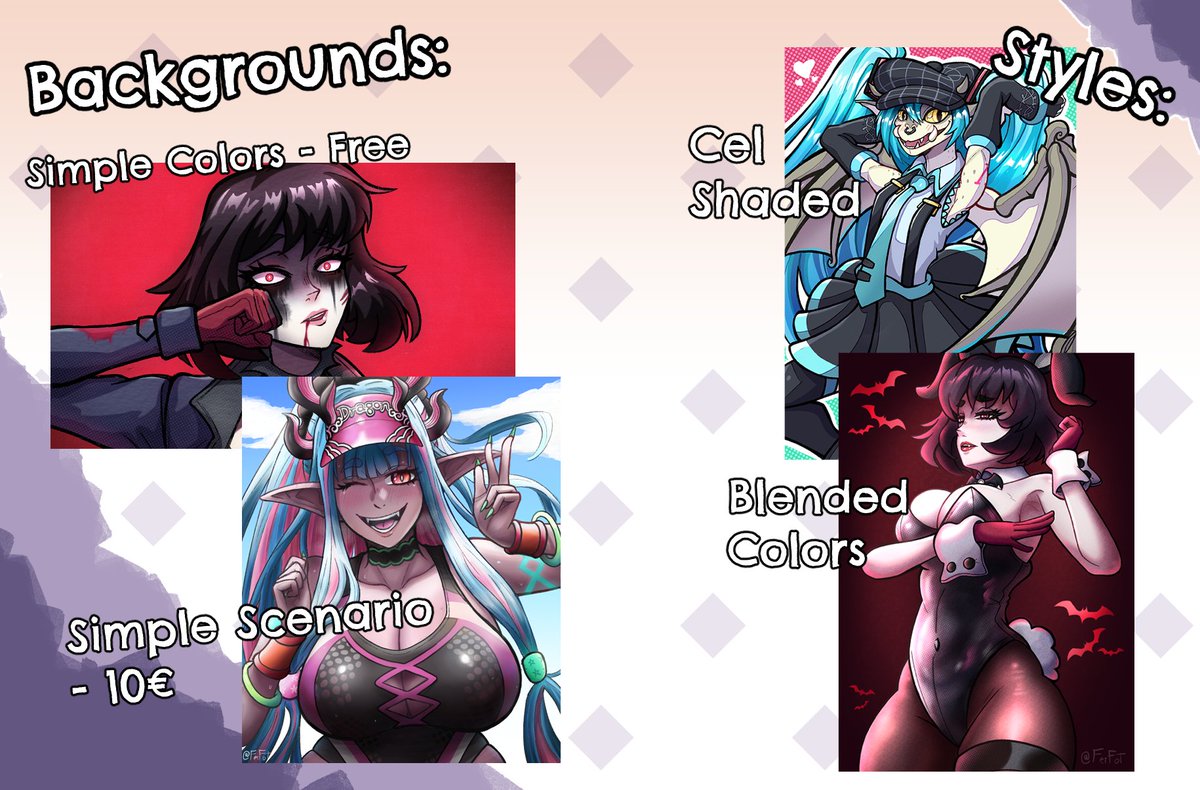 FerFot_art's tweet photo. Commissions are officially open!!!

At last they're here! If you're interested, send me a DM through the available means! ToS are in the Carrd link in my bio! https://t.co/8KmeC9vh7U
