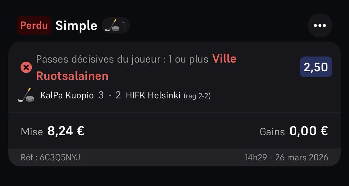 RomainLeone3's tweet photo. Hello @WinamaxSport une explication ??? https://t.co/6lfE480NbQ