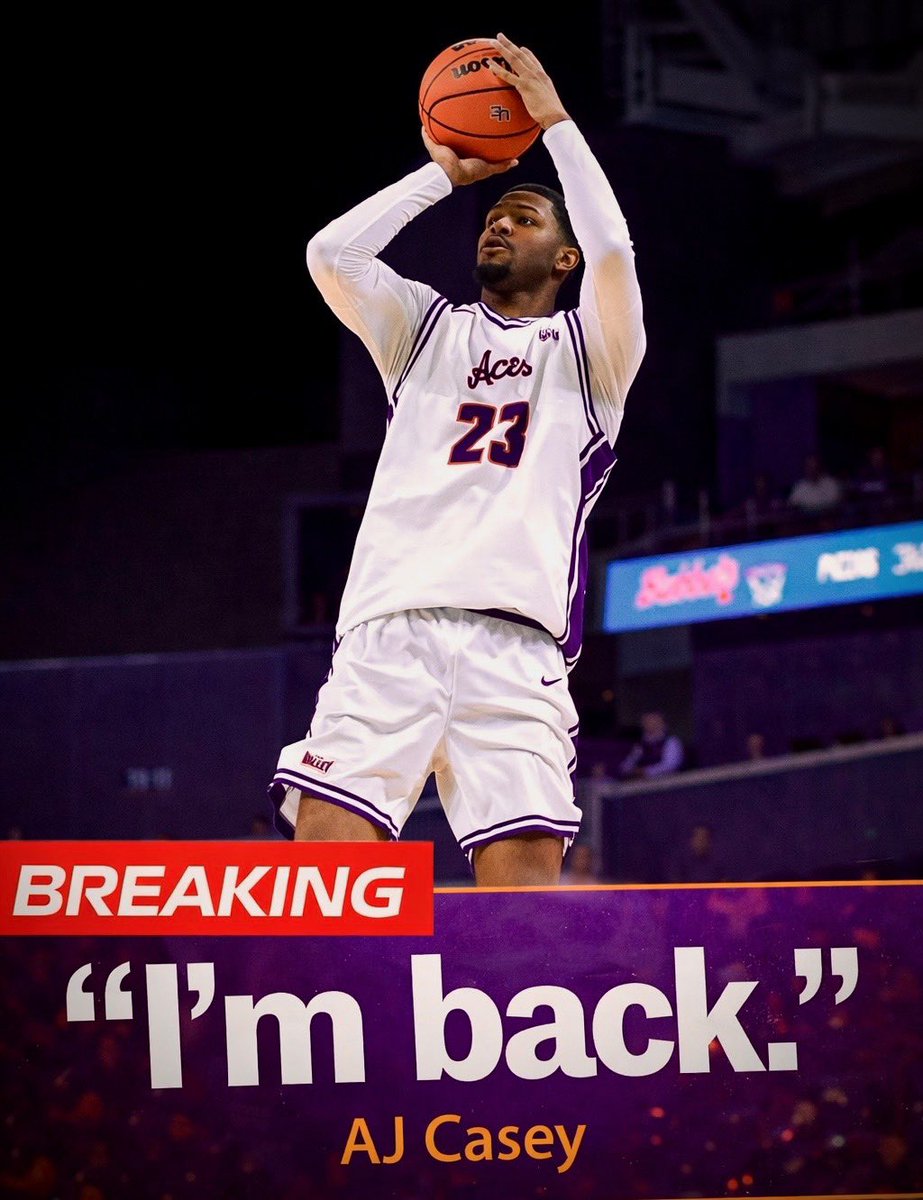 Jevin_13's tweet photo. 6-9 Forward AJ Casey (@AndreCaseyjr_23) is returning to @UEAthletics_MBB next season.

Casey was the 3rd highest scorer in the MVC during conference play - 16.1 PPG.

Scored in double figures in 16-of-20 MVC games - Averaged 23.1 PPG the last 5 games of the year. https://t.co/l9tvufdLFi