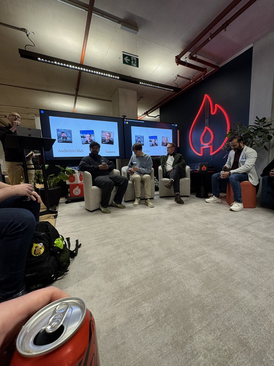 tboryss's tweet photo. Was great to meet up @alistaiir and @AshPrabaker from @AnthropicAI in person on Tuesday at the @claude code curious in London at #incidentio legends https://t.co/1hZLQC656q