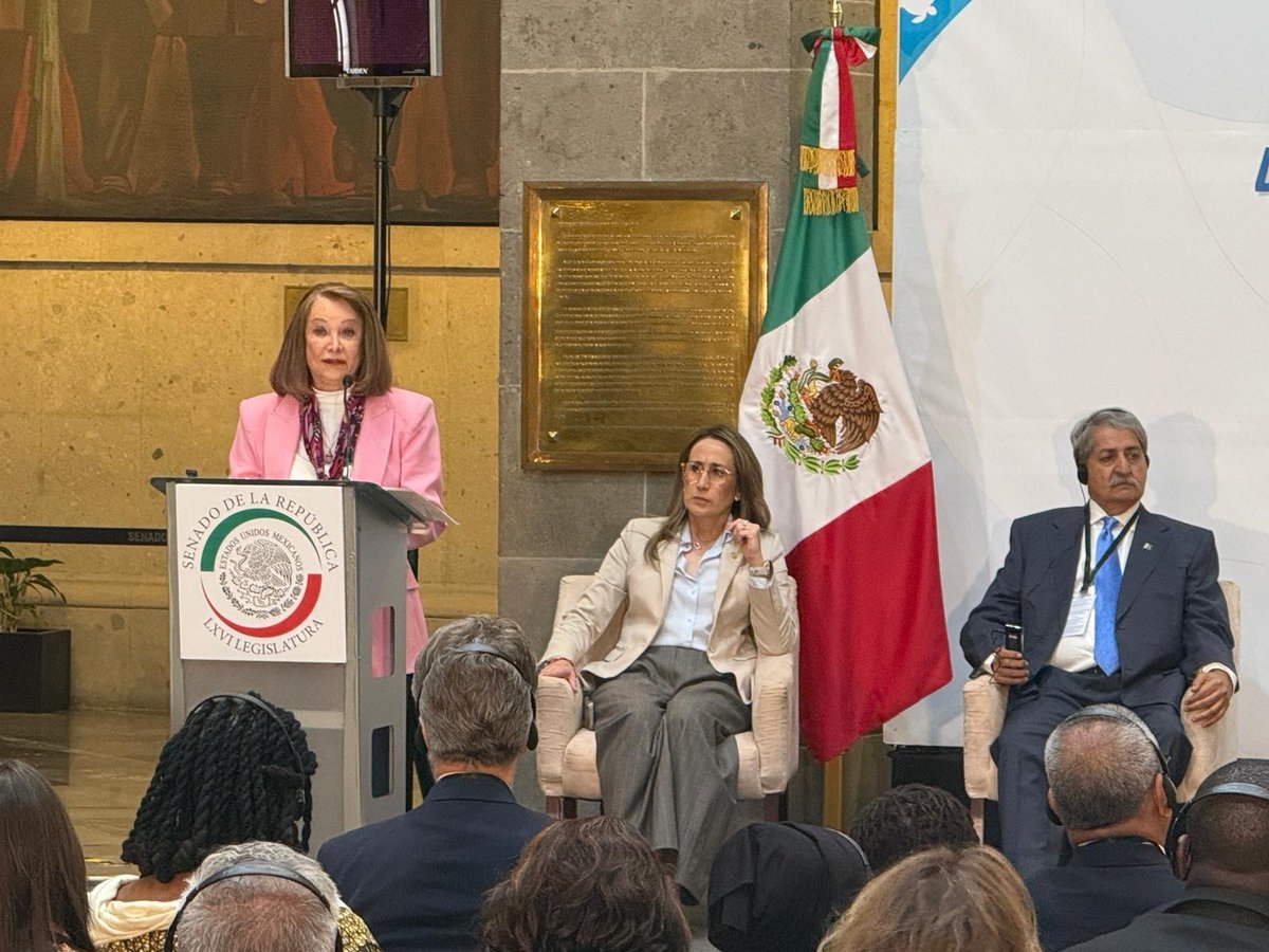 PGAction's tweet photo. PGA extends our deep appreciation to @senadomexicano and to the President of the Senate, @LauraI_Castillo, for her warm hospitality and remarks this morning at the opening of the 4th Consultative Assembly for the Oceans. #CAPOceans https://t.co/NqHw9jq1cu