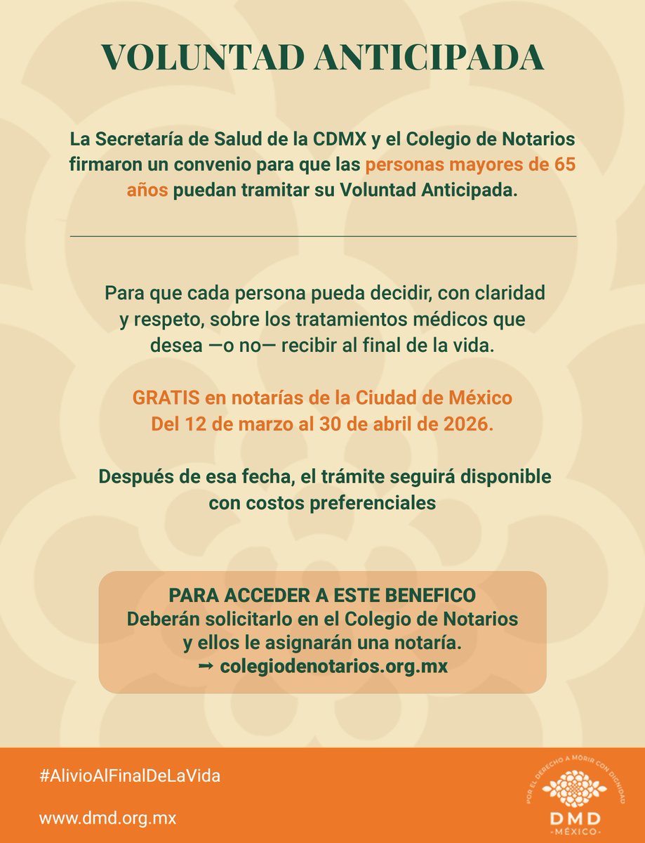 Por el Derecho a Morir con Dignidad A.C. tweet media