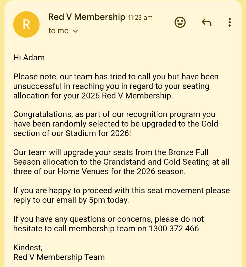 Tough start to the year for my <a href="/NRL_Dragons/">St George Illawarra Dragons</a> but upgrading me from bronze seating to Gold seating is definitely a win 🐉