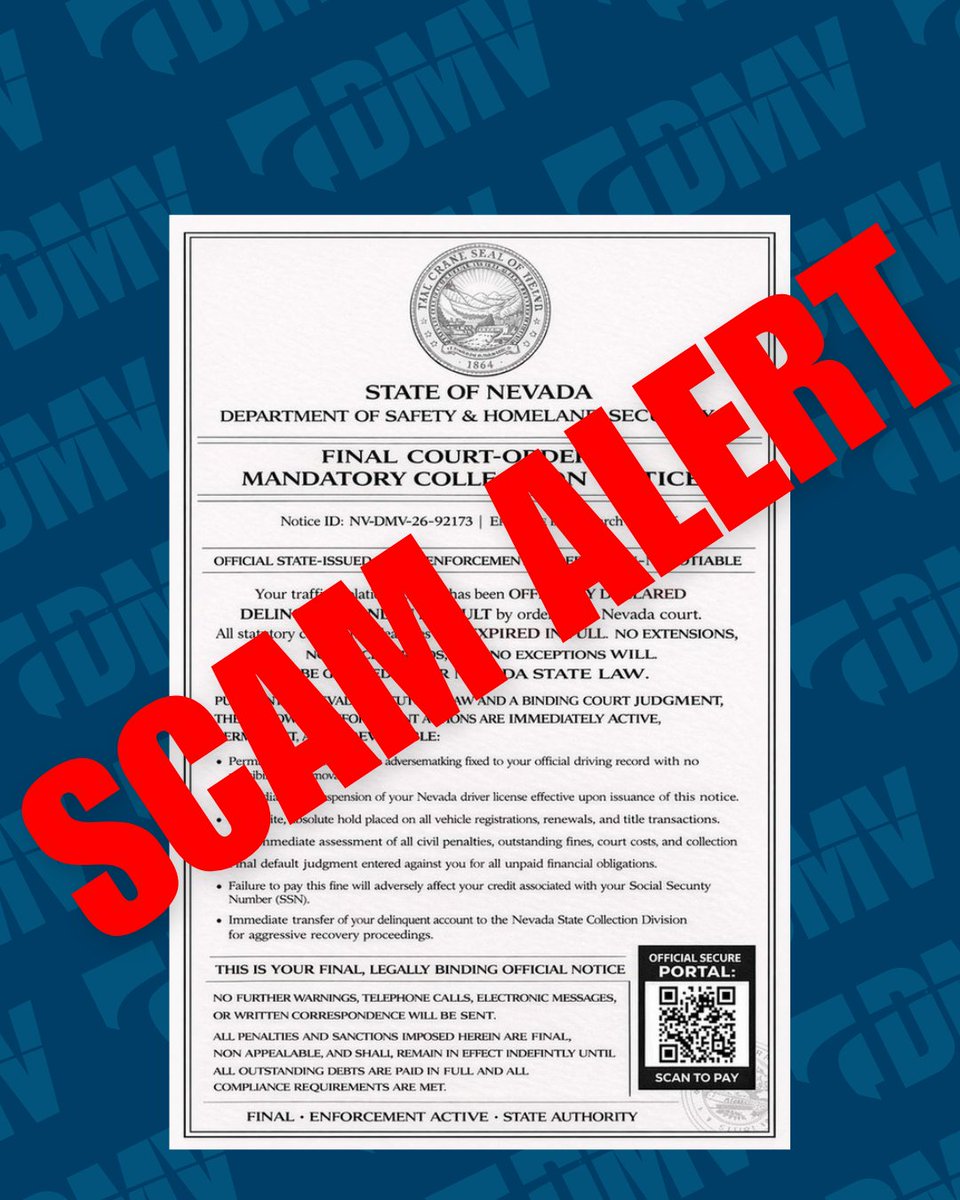 Nevada DMV tweet media