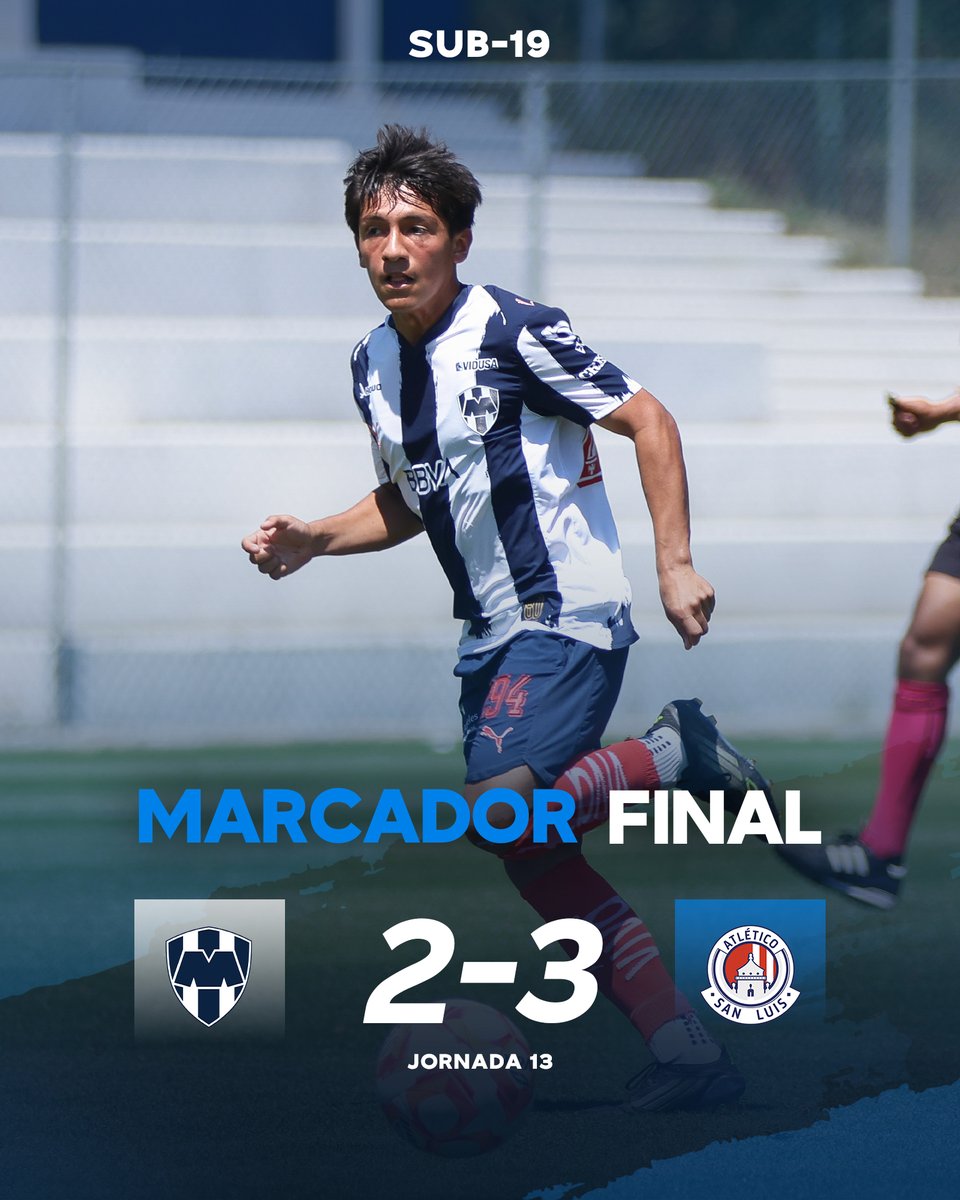 Rayados_FB's tweet image. 90'⏱ | #Sub19 | #MTY 🤠 2 - 3 ⛪️ #ASL |

Termina el partido en "El Barrial".