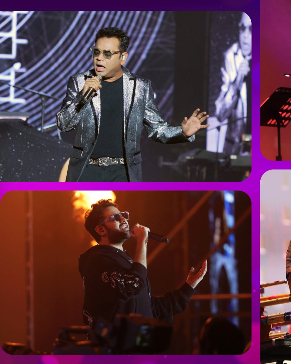 myrecchennai's tweet photo. The night came alive with music as A. R. Rahman took over the stage, turning Recharge into an unforgettable experience.
Every note, every beat, and every moment carried a certain magic that filled the entire campus.

#REC #Recharge2026 #ARR #ARRLive https://t.co/1DPbVIfr6v