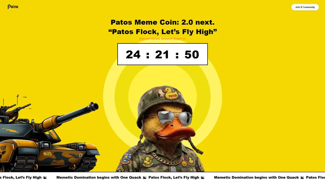 🦆 New Site Paint Job: Bullish or Bearish? + The Roadmap to 3.0!
Patos Flock, a first look at the new website just went live last night as promised—what are we thinking? Is it clean enough to lead us to the moon, or what? We’re constantly evolving, and the Quackmatics are moving