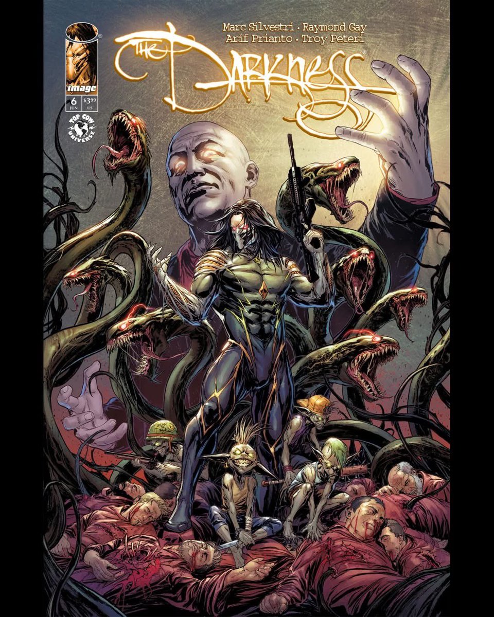 TopCow's tweet image. 🔥 THE DARKNESS vs ANGELUS (One-Shot) — April 15

Followed by:
🔥 5 — May 20
🔥 6 — June 17

Jackie Estacado is back in control—or trying to be.
The Darkness is evolving… and everything around him is starting to break.

#TheDarkness #ImageComics #ComicBooks #NewComics