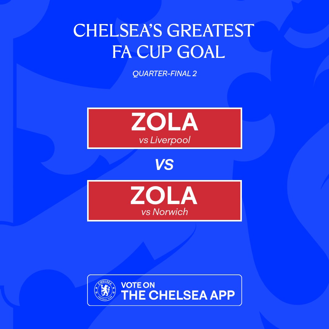 ChelseaFC's tweet photo. What is Chelsea’s greatest #EmiratesFACup goal? 

Vote now! 🙌