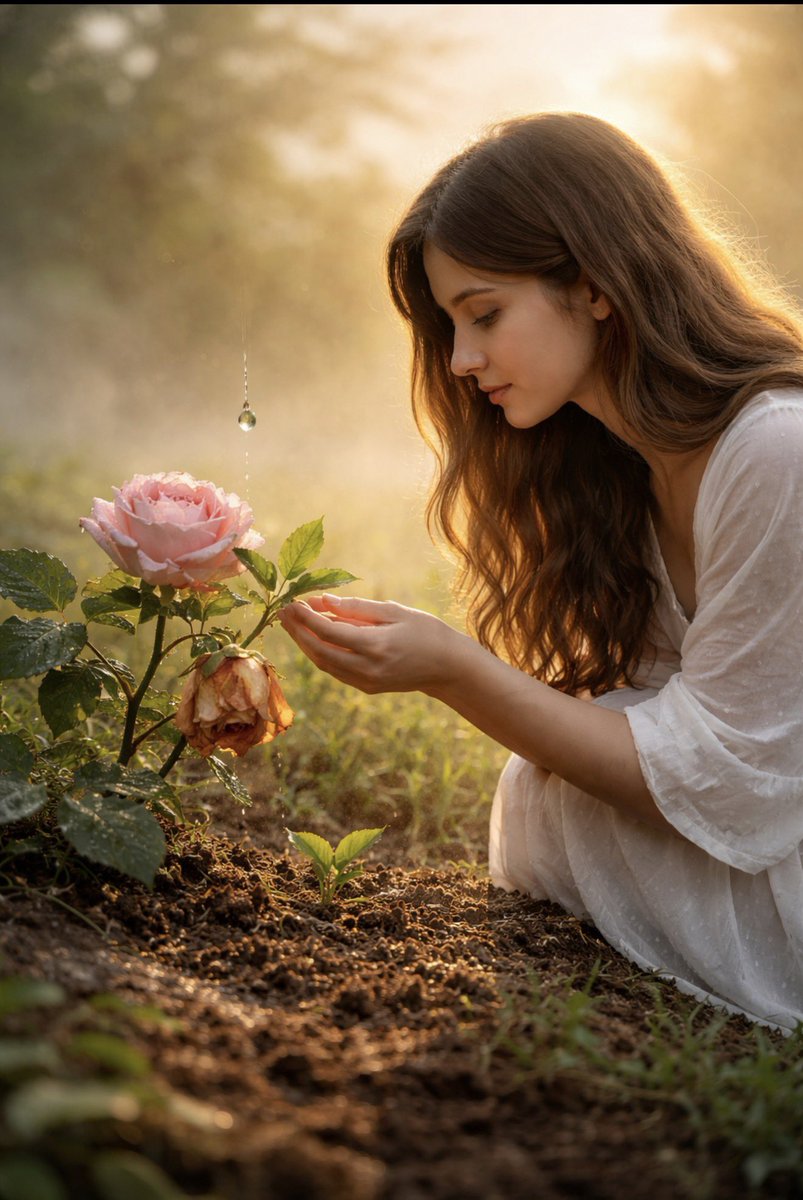 Aseellsy's tweet image. ثمة أرواح 
تشبه
 رائحة الأرض 
بعد المطر 
تعيد 
ترتيب حواسنا 
وتذكرنا
 بأن الحياة 
لا تزال ممكنة 

وجودك
 هو ذلك الندى 
الذي يسقط في توقيت مثالي 
ليخبر 
الزهرة الذابلة 
في صدري
 أن السقوط ليس نهاية
 بل هو 
تمهيد لنمو أخضر جديد ❤️🍃

#Aseel