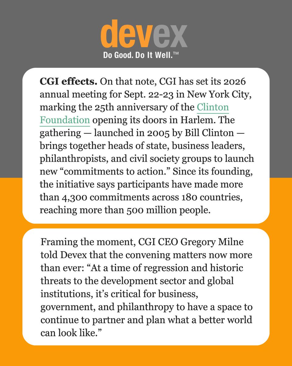 Clinton Global Initiative tweet media