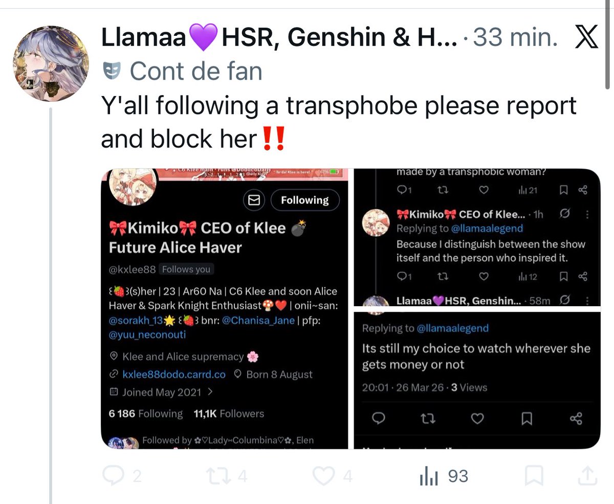 🎀Kimiko🎀 CEO of Klee 💣 Future Alice Haver tweet media