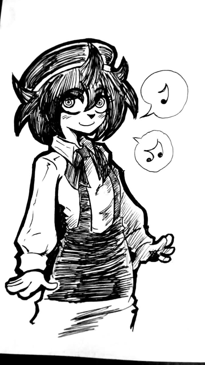 Dibujé a Nia mientras andaba en la uni.