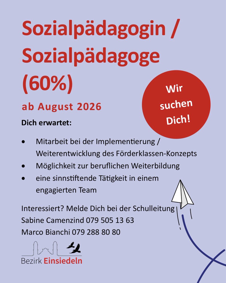 #Einsiedeln #Schulen #Musik #Kindergarten #Sozialpädagogik #publicjob #offenestellen - Bewirb dich!