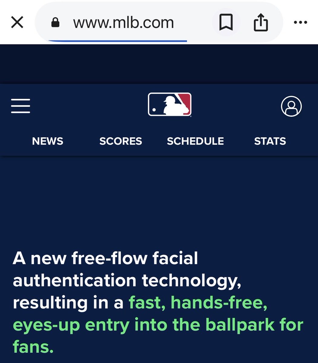 dgood68's tweet photo. @mlb it’s none of the above. It’s literally taking 3 times as long to get in via these lines as it is to stand in the standard entry lines. https://t.co/eGccA7WYsV
