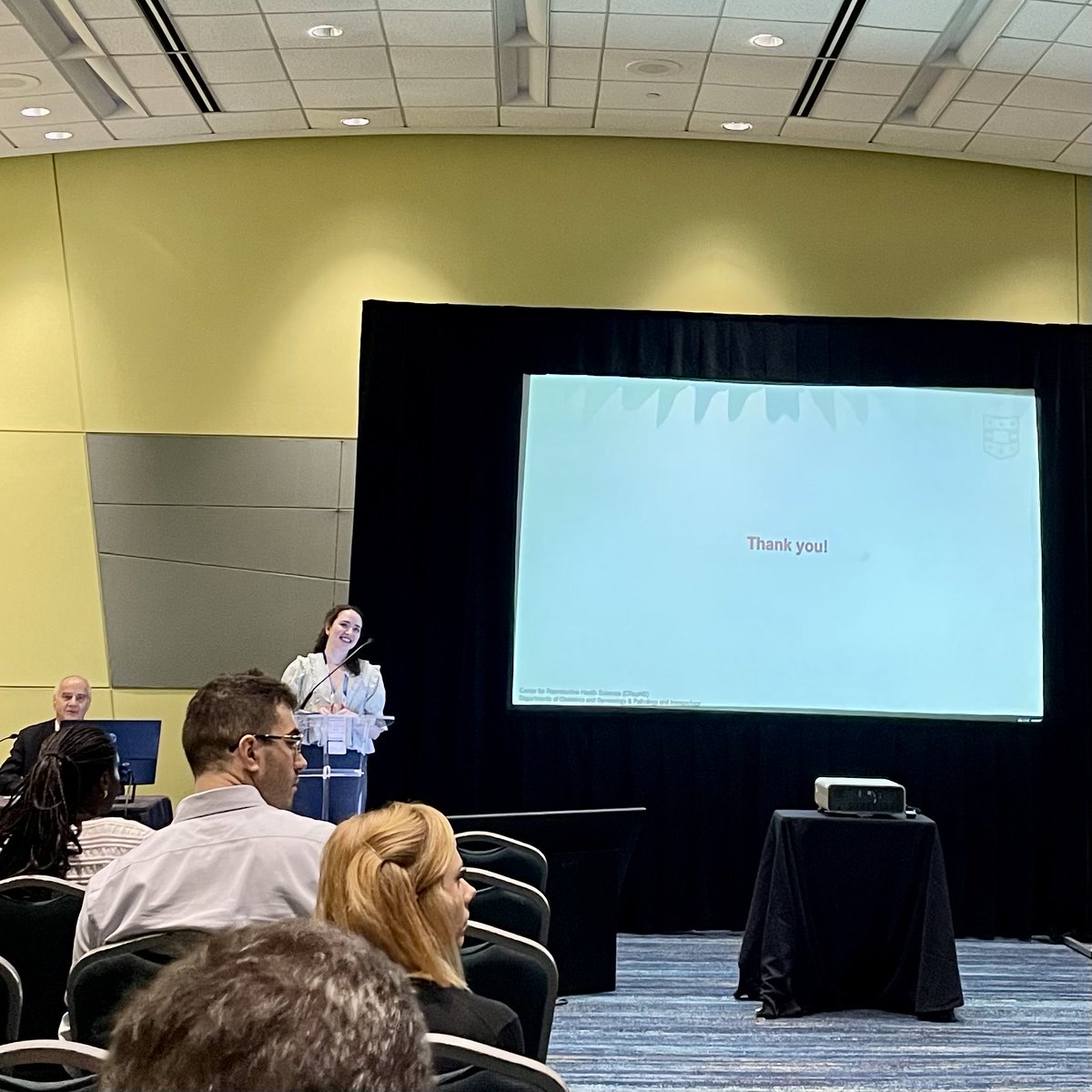 nardhygomez's tweet photo. So proud of Eva Kareus from the #NGLlab #CRepHS @washu_pathology @WashU_OBGYN presenting her work on IL-9 and preterm labor. A fantastic presentation from one of our trainees! #SRI2026 @SRIWomensHealth https://t.co/hn6pRBaMzm