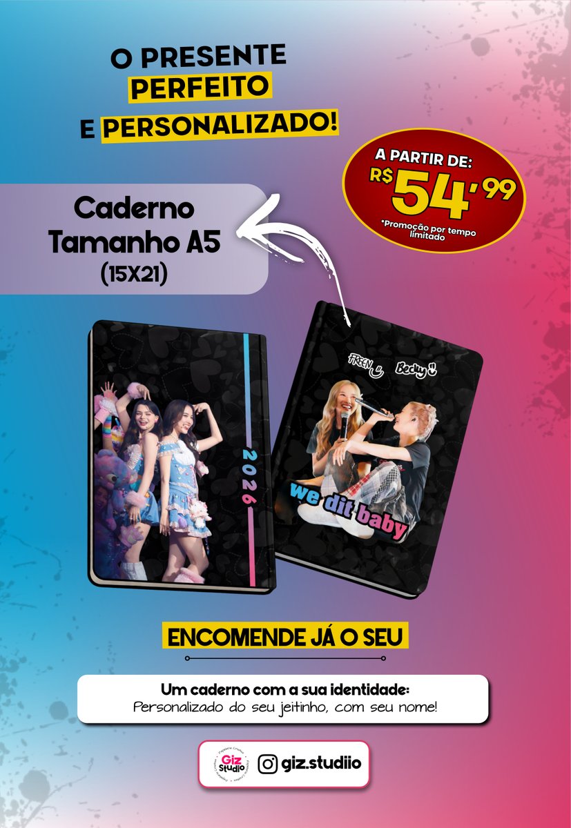 Sarochabecca_'s tweet photo. @freenbeckfc Faço caderno personalizado, chama no direct para mais informações :)

🚚 Enviamos para todo o Brasil (frete calculado na hora) https://t.co/cg77qiXWOO