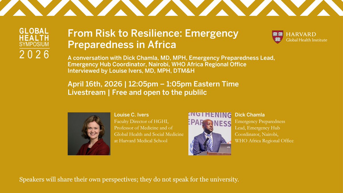 HarvardGlobalHealthInstitute tweet media