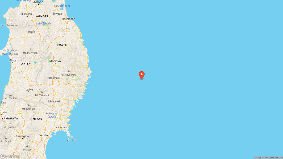 RapidQuakeAlert's tweet photo. [🚨] Earthquake Final Data: A magnitude 5.1 #earthquake #地震 with an intensity of 2 has occured 三陸沖 (Off the coast of Sanriku) with a depth of 20km at 03/27 04:56 JST. #japan https://t.co/011O349Byo