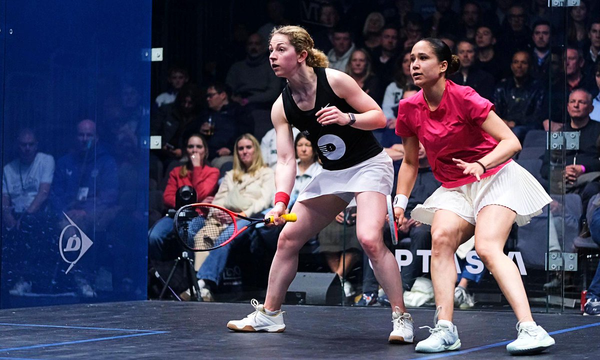 OPTASIAsquash's tweet photo. In the final Women's Round Two match, last year's runner-up Gina sails through to the quarters :

[4] Gina Kennedy (Eng) 3-0 Haya Ali (Egy)  11-5, 11-3, 11-9 (24m) https://t.co/JtAPvpE2wn