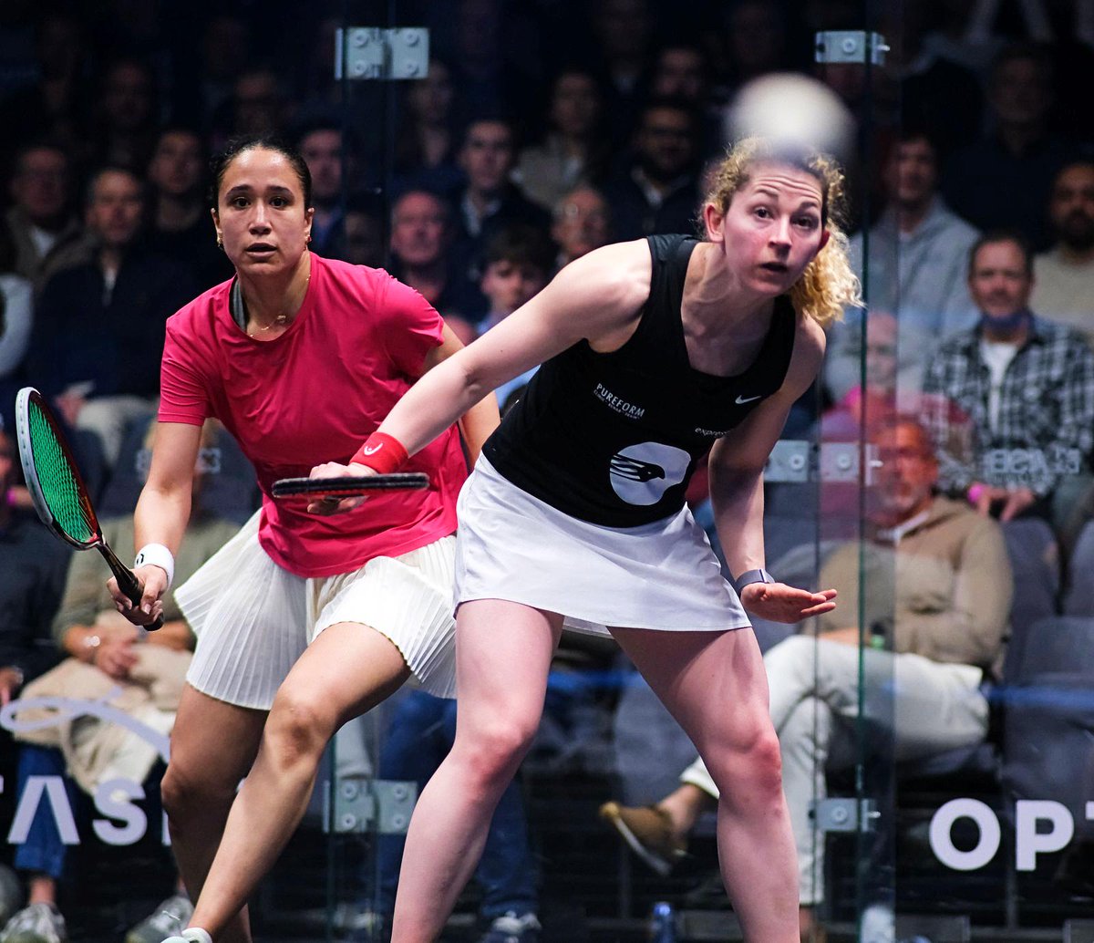 OPTASIAsquash's tweet photo. In the final Women's Round Two match, last year's runner-up Gina sails through to the quarters :

[4] Gina Kennedy (Eng) 3-0 Haya Ali (Egy)  11-5, 11-3, 11-9 (24m) https://t.co/JtAPvpE2wn