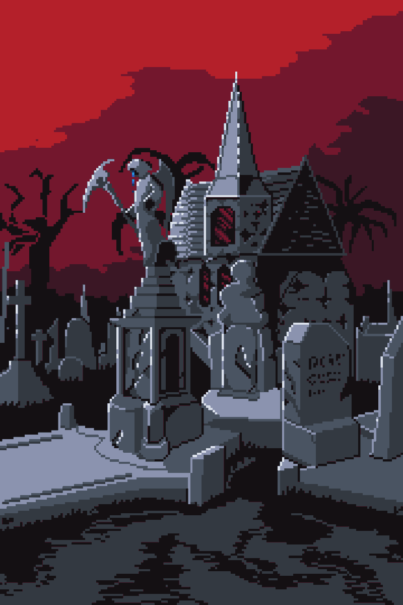 _Nighten's tweet photo. cemetary @PixelArtJourney #pixelart
posting pixels for the first time :) https://t.co/zh5u7DECTT