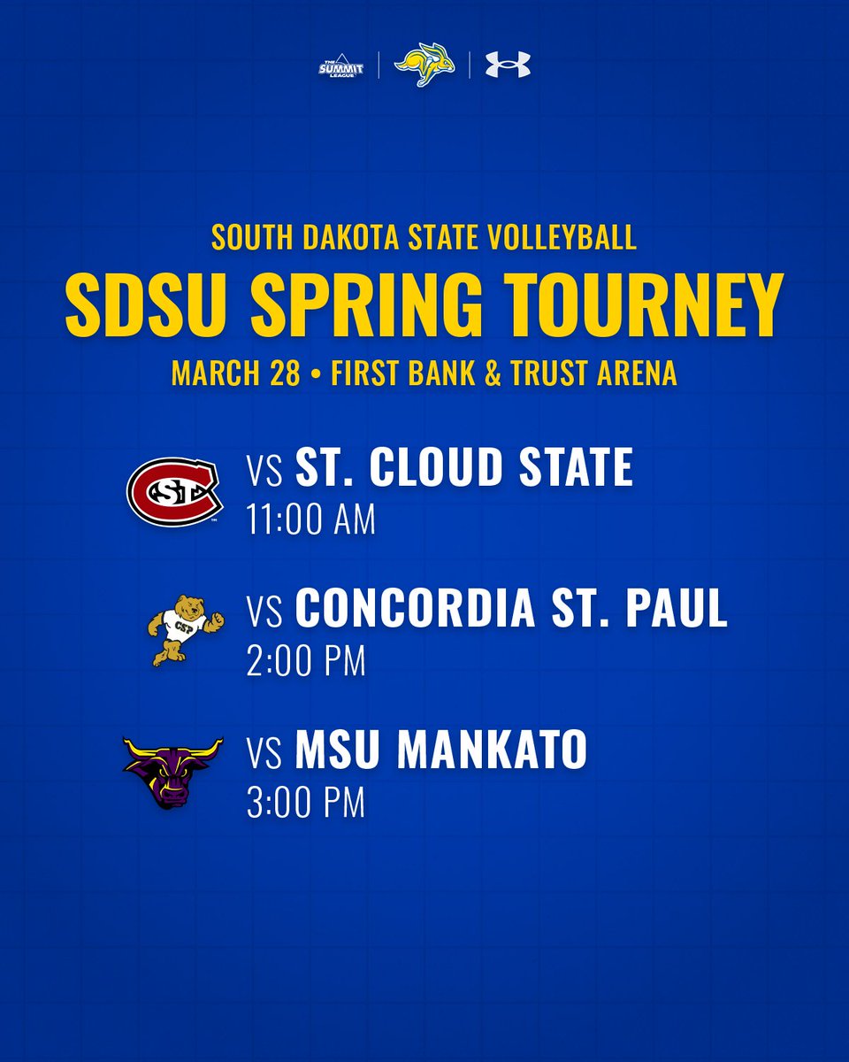 GoJacksVB's tweet photo. We're hosting spring volleyball at First Bank &amp; Trust Arena this weekend! 

Matches are open to the public and admission is free! 

#GoJacks 🐰 https://t.co/GfBQUBdLWH