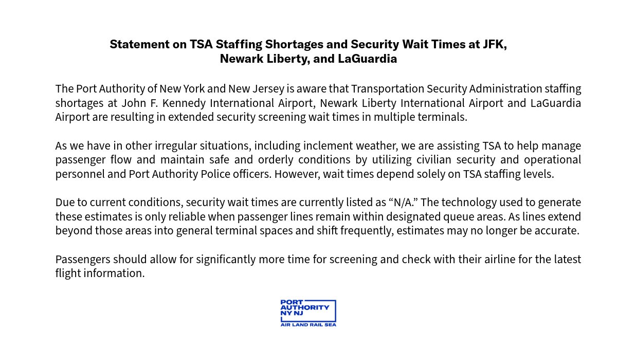 Port Authority of NY & NJ tweet media